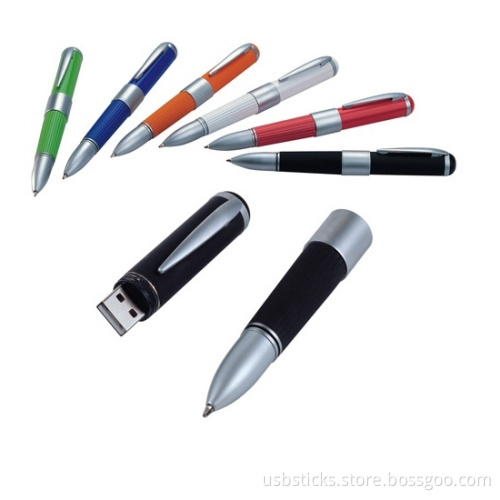 OEM colorful plastic pen with usb memory stick